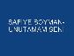 Safiye Soyman Unutamam Seni